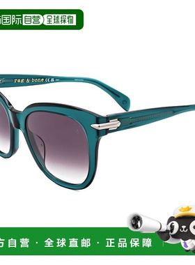 自营 rag & boneRag&Bone女式55mm绿色太阳镜-绿色 美国奥莱直发