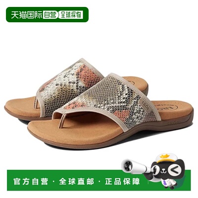 自营Women's Taos Boundary Sandals Taupe Comfort Toe Loop Sli