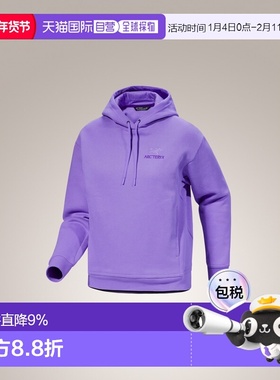 加拿大直邮始祖鸟Emblem Fleece女款户外透气套头连帽卫衣