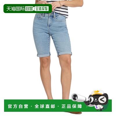 自营NYDJ Briella Mist Springs Short - blue 美国奥莱直发短裤