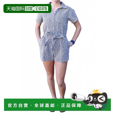 自营gilliLeah Leopard Romper In Brown Multi - brown multi 美