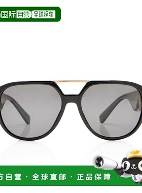 自营Versace Medusa Aviator Sunglasses - black 美国奥莱直发