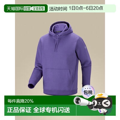 美国直邮Arc'teryx Emblem Fleece 男士多功能舒适有机棉抓绒连帽