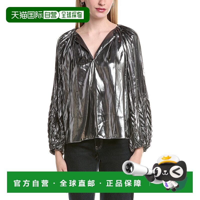 自营Johnny Was Gemma Blouse - metallic 美国奥莱直发