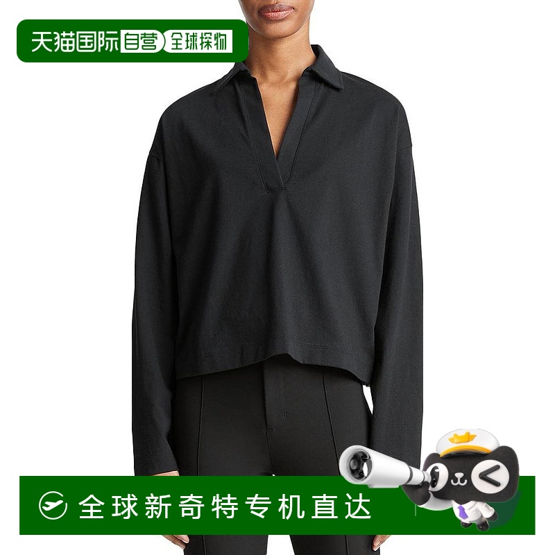 【美国直邮】vince 女士 衬衫纯棉上衣女装长袖圆领