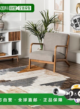 自营nuLOOM Vanita Transitional 西南流苏地毯 - 海军蓝 【美国