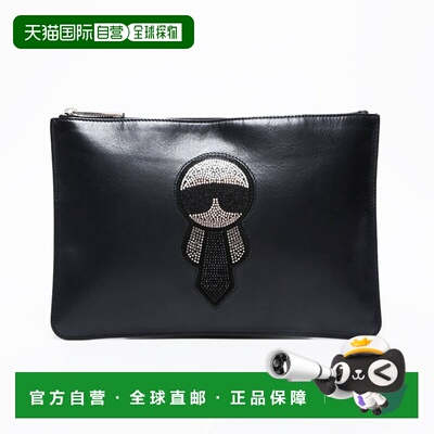 自营Fendi Rhinestone Clutch Bag (Pre-Owned) - black 美国奥莱