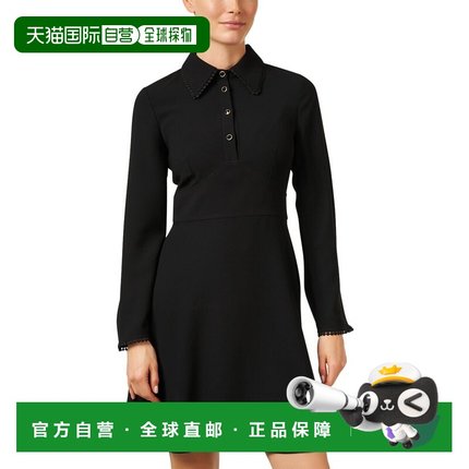 自营Tara Jarmon Rielle Polo Dress - black 美国奥莱直发