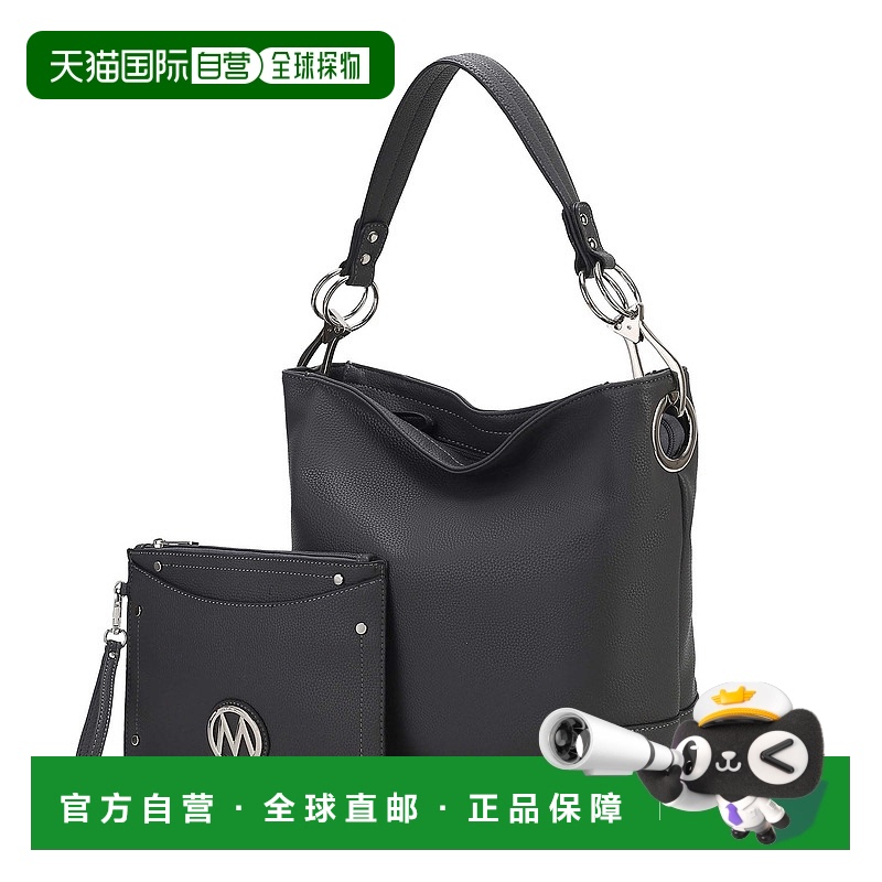 自营 mia k collectionViviana Women's 2Pcs Hobo Bag with Wris