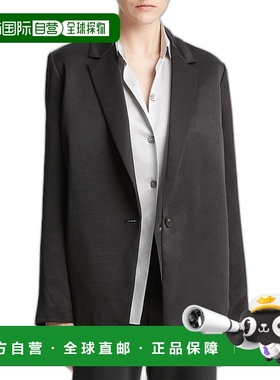 自营 Vince Fluid 缎面西装外套 - 黑色 夹克直发美国奥莱长袖