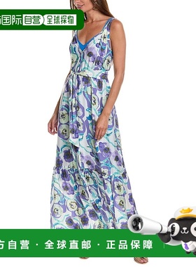 自营 Diane von Furstenberg Jodie 真丝混纺长裙 - 紫色 美国奥