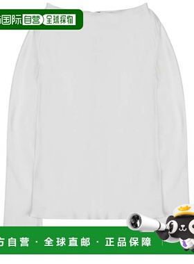 自营alberta ferrettiSilk Blend Blouse - white 美国奥莱直发