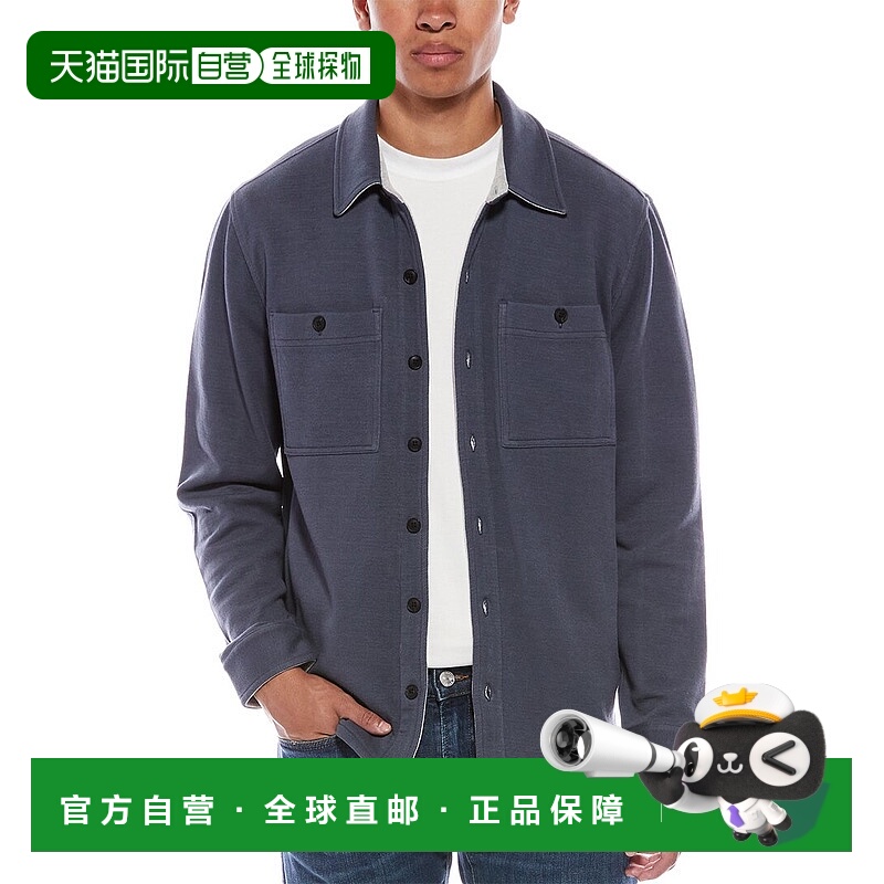 自营Vince Pique衬衫夹克-蓝色 美国奥莱直发