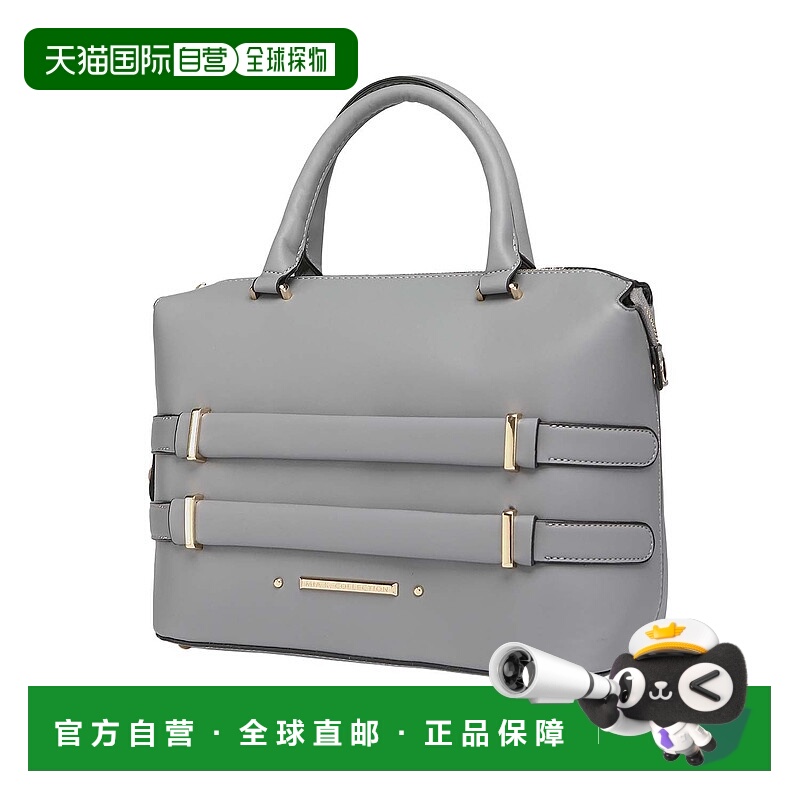 自营mia k collectionMia K的Leila女士手提包-木炭 美国奥莱直发