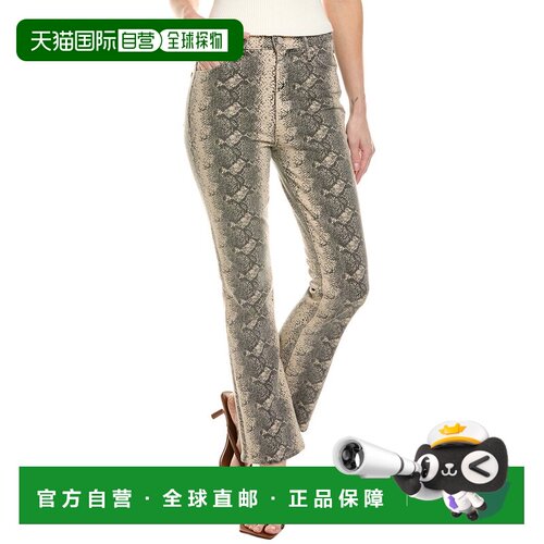 自营MOTHER The Hustler Flood Boa Babe Flare Jean - grey 美国