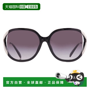 自营Coach Gradient Grey Oval Sunglasses HC8396U 50028G 56 -