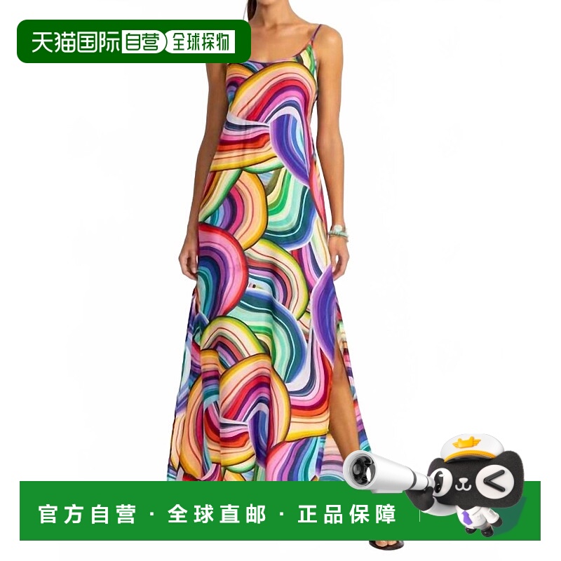 自营johnny wasBack Smocking Slip Maxi Dress In Abel - abel