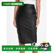 美国直邮 Guess Factory Loretta 仿皮裙半身裙包臀裙中裙