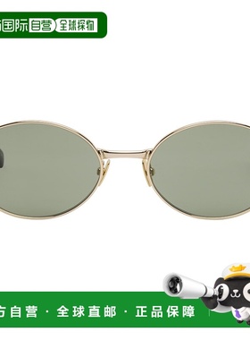 香港直邮潮奢 Saint Laurent 圣罗兰 女士 金色 SL 692 太阳镜 SL
