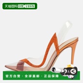 Rossi And Transparent 自营Gianvito orange Pvc Suede Embellis