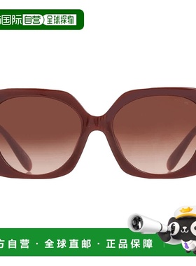 自营Coach Brown Gradient Square Ladies Sunglasses HC8422U 58