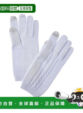自营Phenix Placed Cable Touch Tech Cashmere Gloves - blue 美