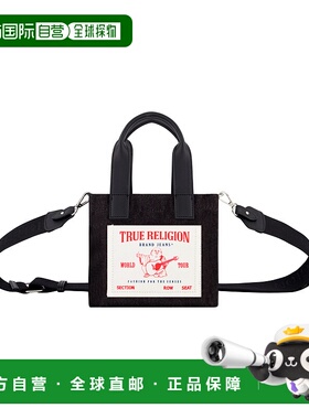 自营 True Religion 迷你黑色牛仔托特包 - 黑色 美国奥莱直发