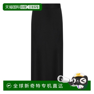 Midi franchiBlack Skirt black 自營 美國奧萊 elisabetta