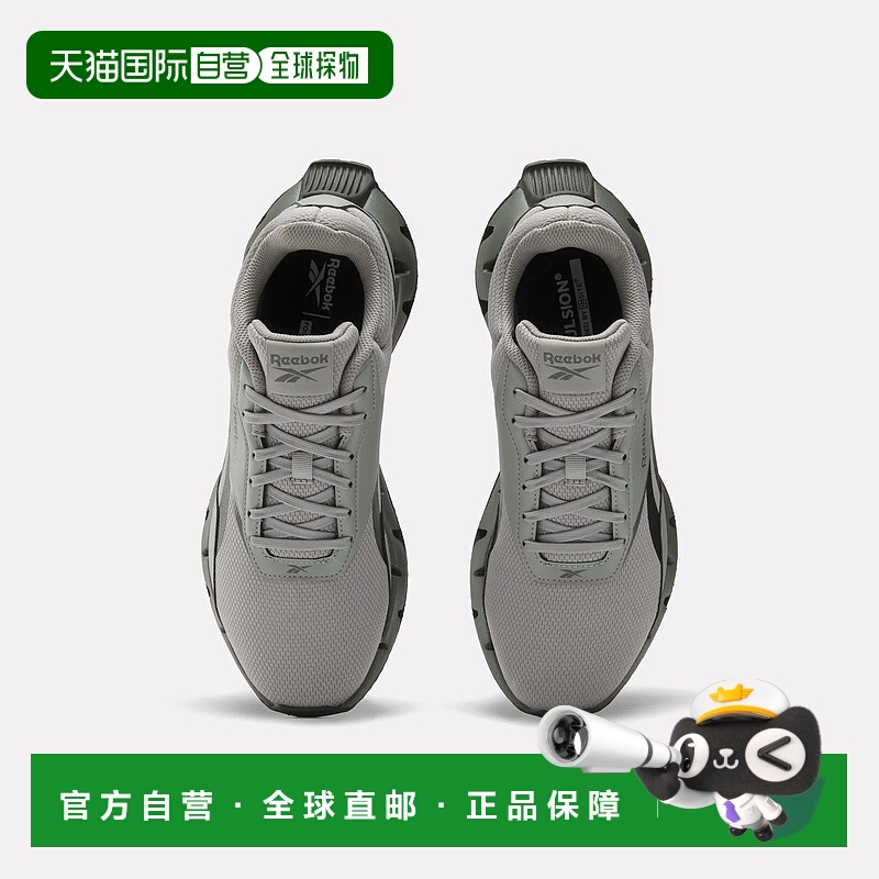 自营 reebok锐步Zig Dynamica Str男女皆宜鞋款-灰色3/黑色/灰色5