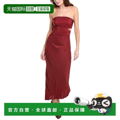 自营 A.L.C. Andie Dress - red 美国奥莱直发连衣裙长裙