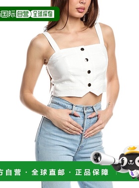 自营 Ramy Brook Gabi 上衣 - 白色 美国奥莱直发性感吊带背心