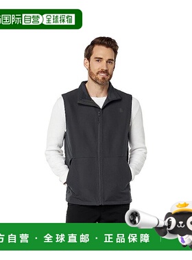 自营 The North Face Camden NF0A7UJQ男式沥青灰色软壳全拉链背S