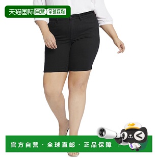 Ella黑色短裤 Plus 黑色 牛仔裤 美国直发奥莱 自营 新款 NYDJ