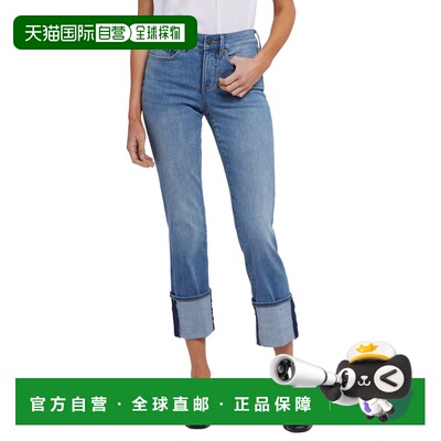自营NYDJ Marilyn Barcelona Breeze Straight Leg Jean - blue