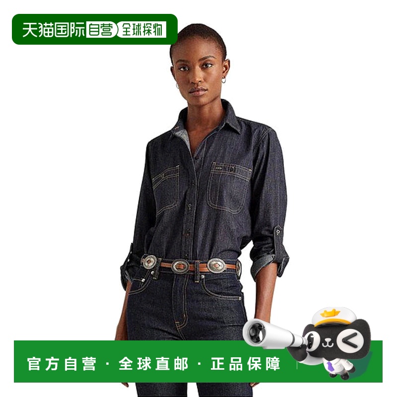 【美国直邮】ralph lauren 女士 衬衫牛仔上衣长袖纯棉