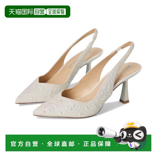 自营Betsey Johnson Clark女式宽象牙水钻Slingback ZOGG2871-白