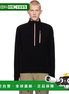 1h可退 香港直邮潮奢 moncler 盟可睐 男士 黑色 Maglia Lupetto