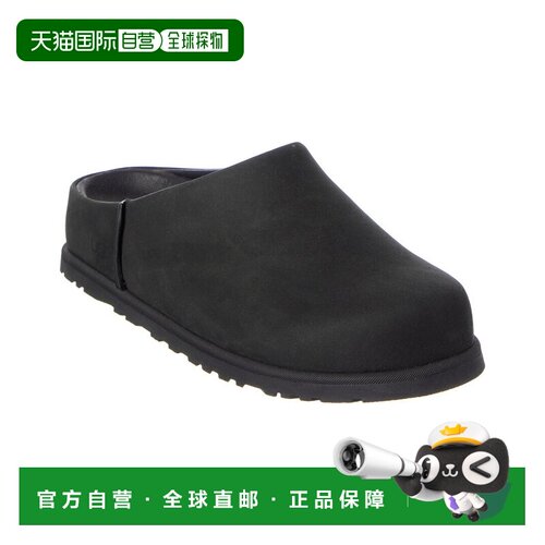 自营UGG Otzo皮革木屐-黑色 美国奥莱直发