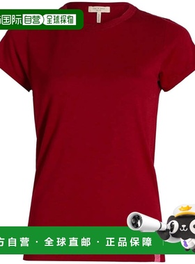 自营rag & bone Women's The Slub Tee - ruby 美国奥莱直发