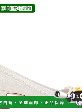 自营Jimmy Choo Elme 45 Pearl Embellished  Pumps - white/whit
