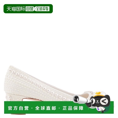 自营Jimmy Choo Elme 45 Pearl Embellished  Pumps - white/whit