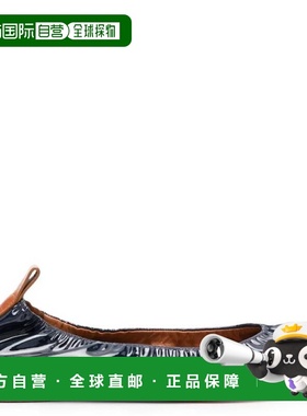 自营Lanvin Patent Leather Ballerina Flats - navy blue 美国奥