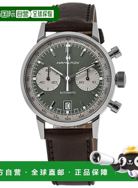 自营Hamilton American Classic INTRA-MATIC AUTO计时码表绿色表