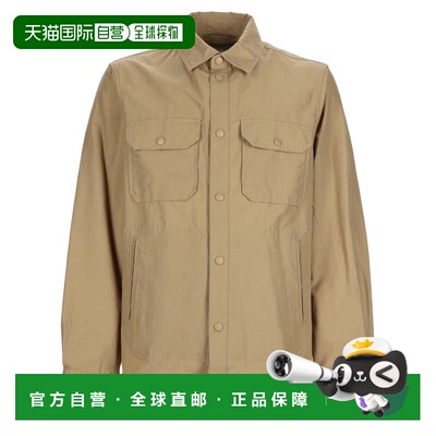 自营woolrichNeutrals结构化Ramar棉质上衣-neutrals 美国奥莱直