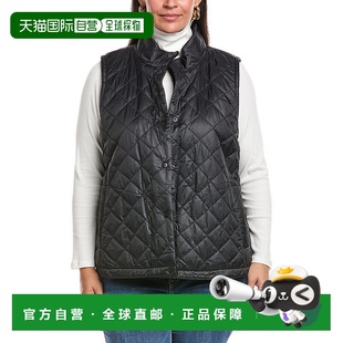 黑色 Plus双面羊毛混纺背心 美国奥莱直发 FISHER 自营EILEEN