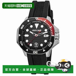 自营Roberto Cavalli男士经典黑色表盘手表-黑色 美国奥莱直发