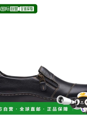 自营Clarks Cora Harbor in Black Leather - black leather 美国