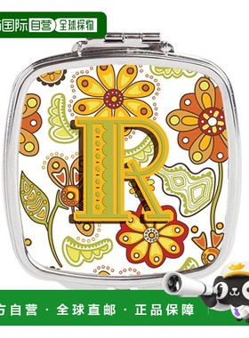 自营 Carolines Treasures CJ2003-RSCM 字母 R 花卉芥末和正品