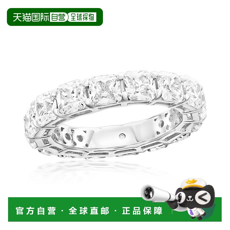 自营Suzy Levian Sterling Silver Cubic Zirconia White Cushion