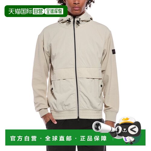 自营BOSS Hugo Boss Ze连帽夹克-棕色 美国奥莱直发